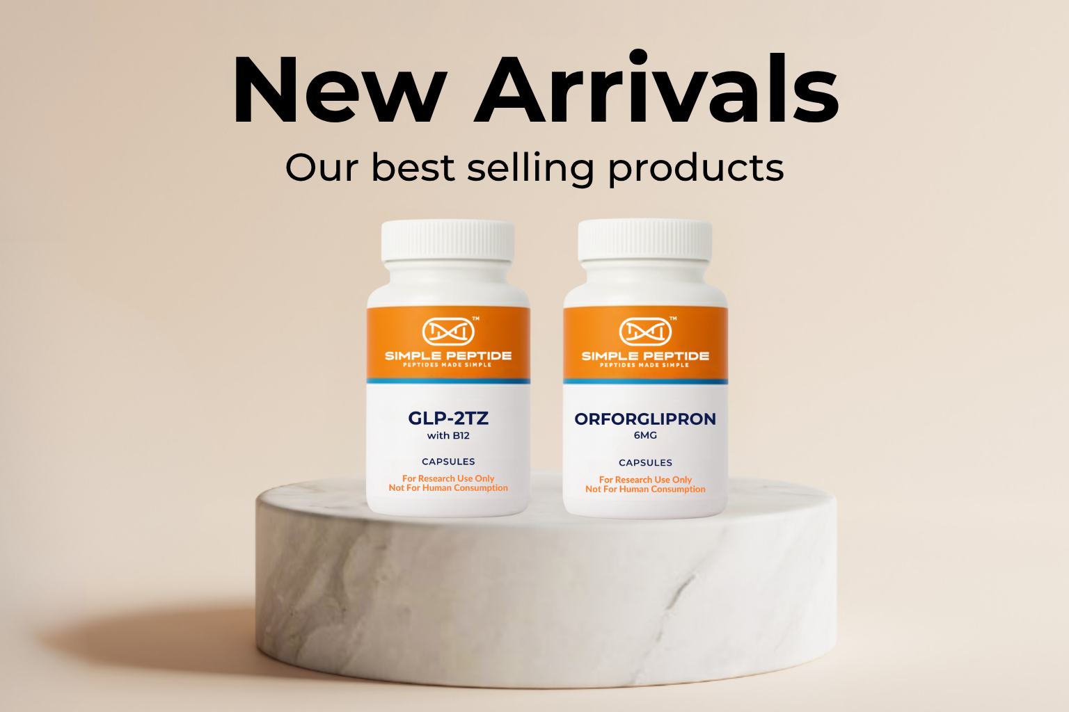 New Arrivals Two Peptide Bottles